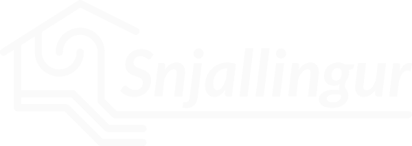 Snjallingur logo white with no background